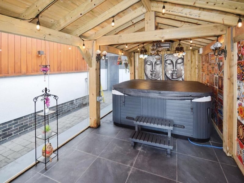 The hot tub room.