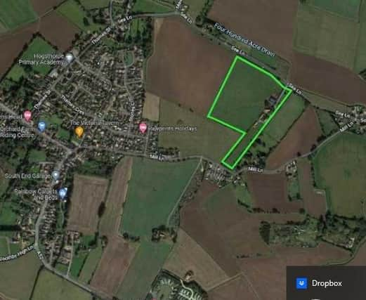 Proposed site plan for Mill House in Sea Lane, Hogstrthorpe.