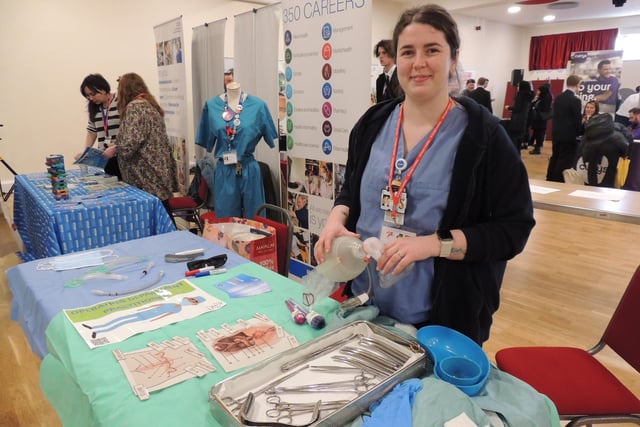 Sara Daffey is a former St George's student who is now an Operating Theatre Practitioner, working with surgeons and anaesthetists. She said she had had several students inspired to train to do her role.