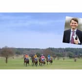 Community Race Day at Market Rasen Racecourse on Sunday July 9. Inset: Racecourse general manager Jack Pryor. Photo: Market Rasen Racecourse