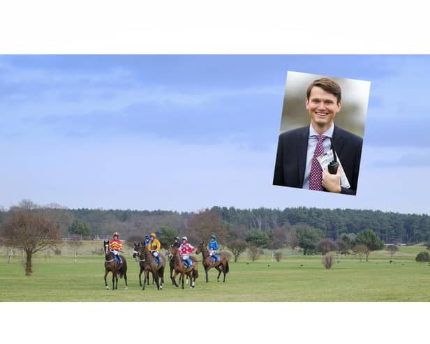 Community Race Day at Market Rasen Racecourse on Sunday July 9. Inset: Racecourse general manager Jack Pryor. Photo: Market Rasen Racecourse