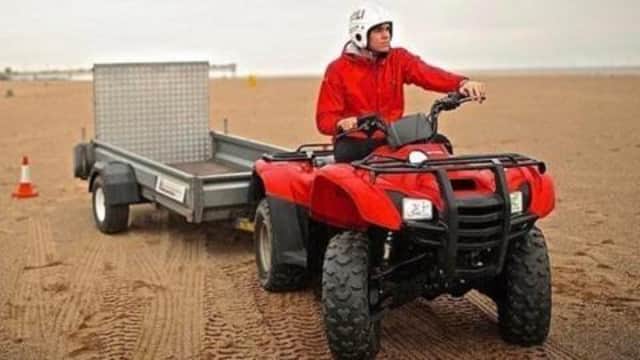 Three quad bikes like the one in the picture were stolen from the RNLI in Skegness.