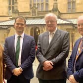 West Lindsey District Council deputy leader Coun Lesley Rollings, Lincoln MP Hamish Falconer, Gainsborough MP Sir Edward Leigh and West Lindsey District Council leader Coun Trevor Young