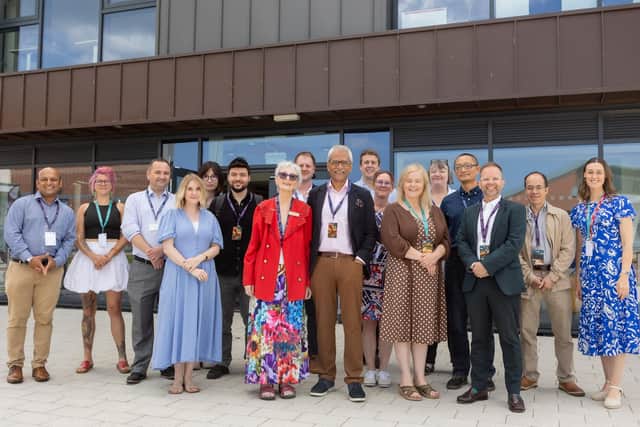Representatives and guests at the launch of the Lincoln Institute for Rural and Coastal Health (LIRCH) in Mablethorpe.