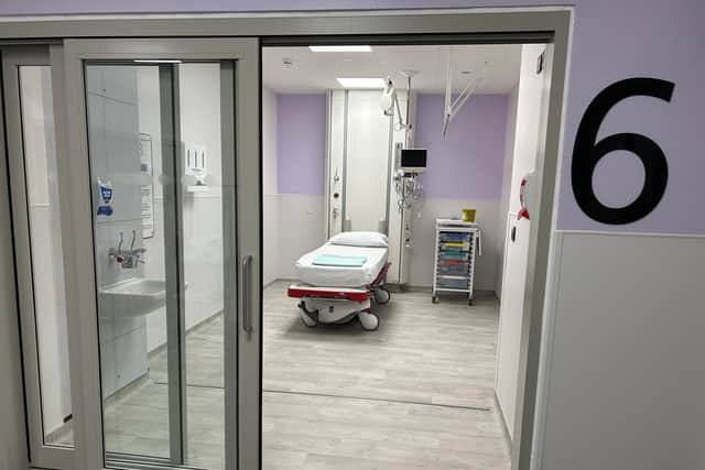 one of the new rapid assessment, intervention and treatment cubicles