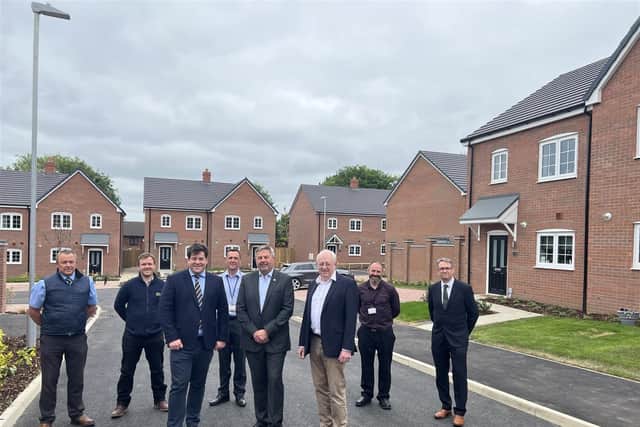 (L-R): Lindum Group Construction Manager Mark Carter, Site Manager Alex Hackett