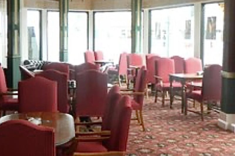 Former seating area at the front of the Imperial Ballroom.