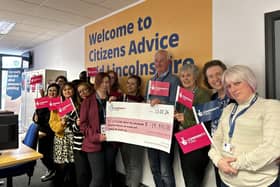The team celebrating the award of funding to allow the Sleaford Grocers project to continue