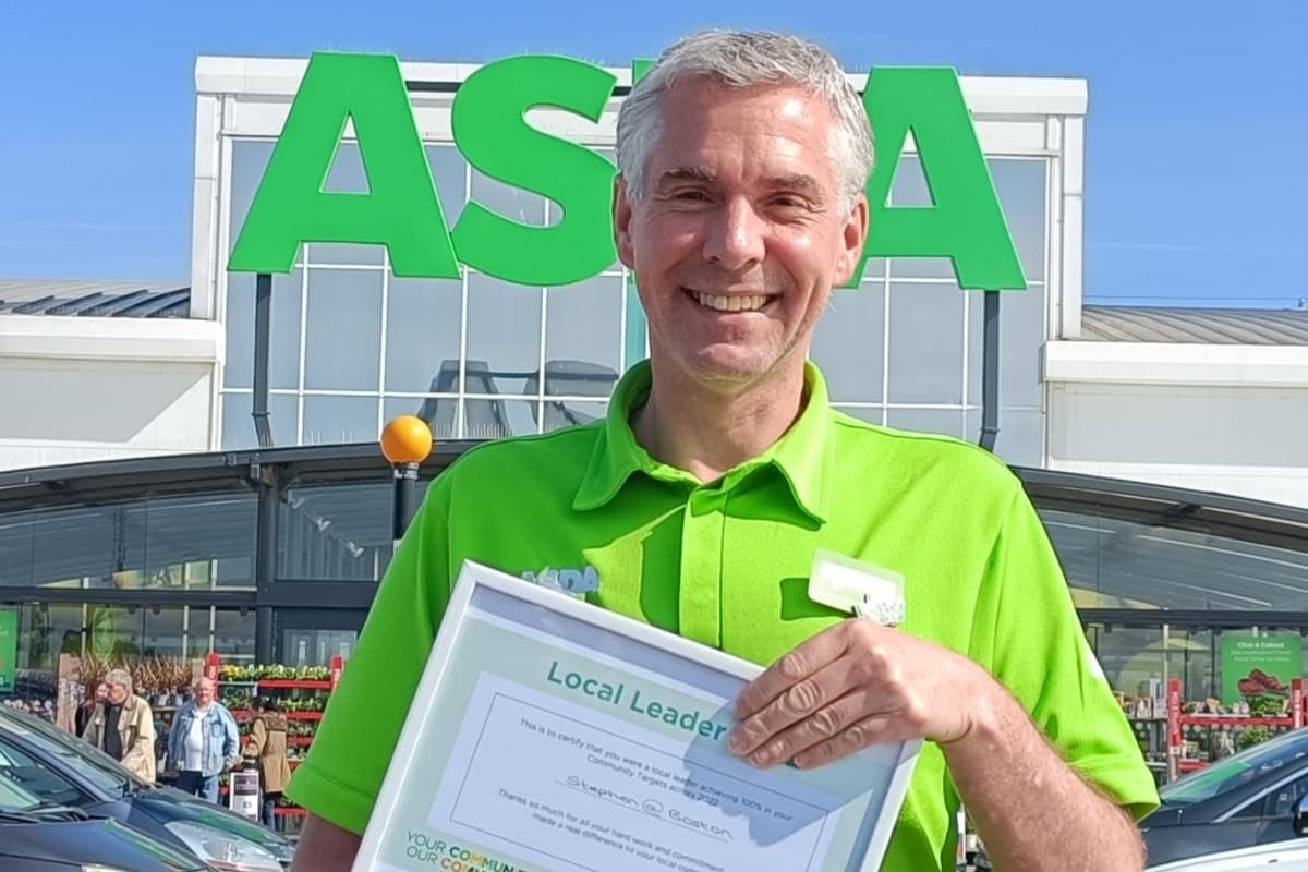 Working In Asda Asda Boston employee receives award for outstanding work in the community