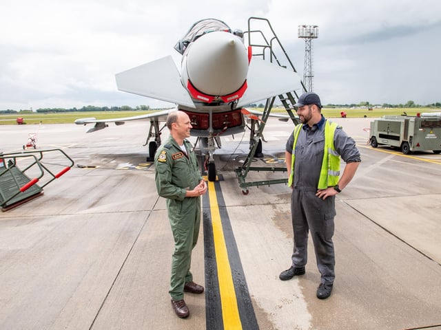 Preparations for the Queen's Platinum Jubilee flypast