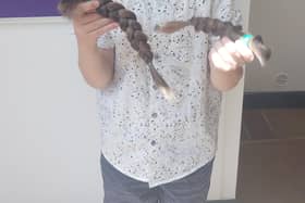 Charlie's hair will be donated to the Little Princess Trust to make wigs for children with cancer.