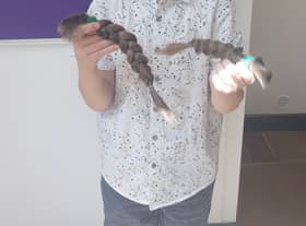 Charlie's hair will be donated to the Little Princess Trust to make wigs for children with cancer.