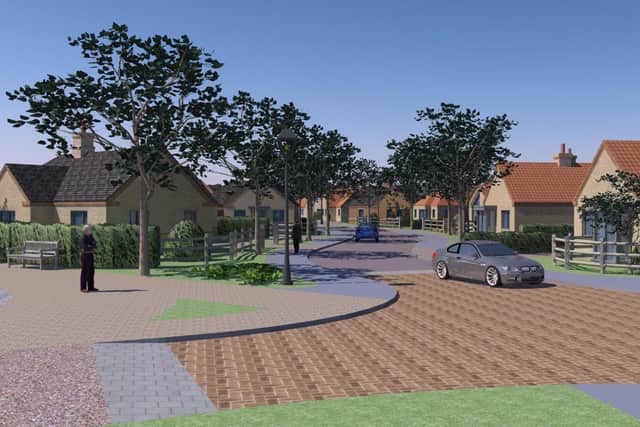 An impression of how the retirement village would look.