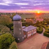 An aerial view of the home at Kirton Holme.
