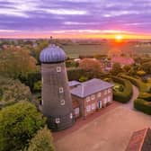 An aerial view of the home at Kirton Holme.