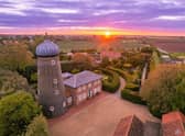 An aerial view of the home at Kirton Holme.