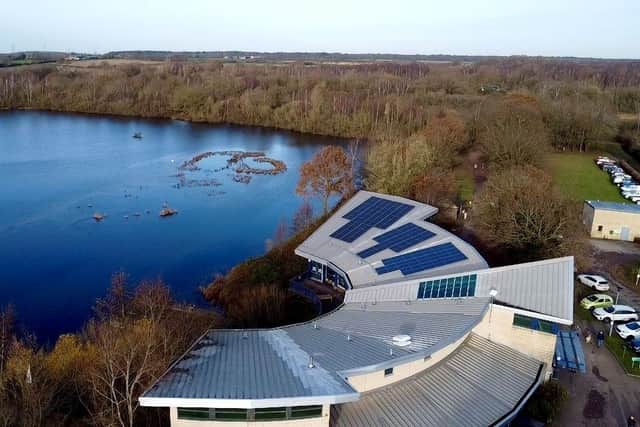 New solar array at Whisby Natural World Centre