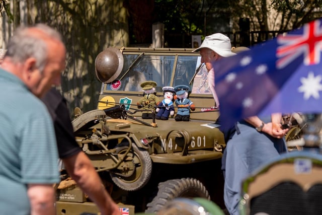 Vintage vehicles were on display at the Skegness VE/VJ 80 Picnic in the Park.