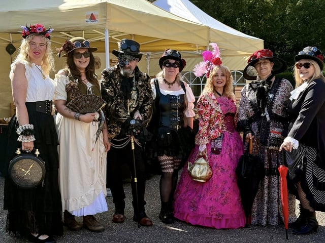 The Steampunks and Roses event at Gunby Hall
