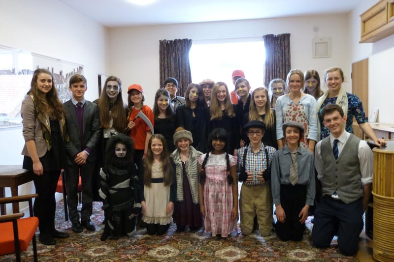 Some of the pupils who performed in Caistor Grammar School's annual house plays of 2014. In the junior section, Hansard’s Hansel and Gretel finished first, Ayscough’s Chitty Chitty Bang Bang second, and Rawlinson’s Dirty Beasts third. Among the seniors, Rawlinson's Scooby-Doo Comes to CGS took top spot, following by Hansard's The Wizard of Oz in second, and Ayscough's All Star in third.