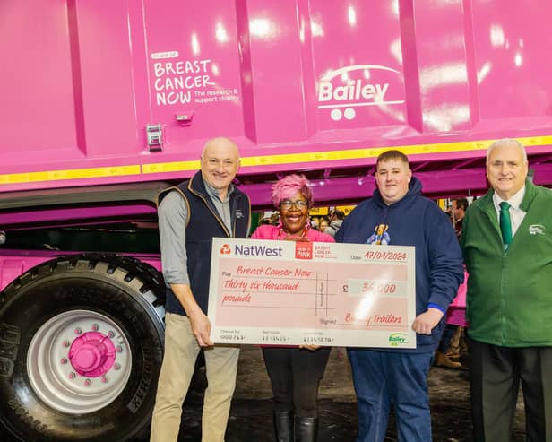 From left - Michael Bailey, Valerie Paragon, Charles Waudby and Tom Bailey, founder of Bailey Trailers.