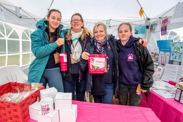 Raising funds for Lincs Ark are Louise Kirkland, Julie Brooks, Amanda Tune and Abi Tune.