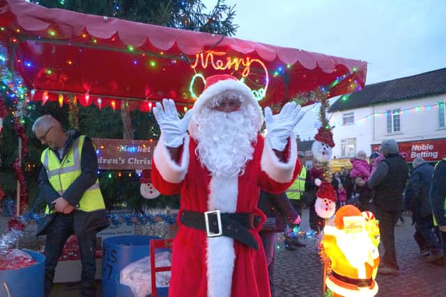 Christmas Eve visit from Father Christmas to Market Rasen