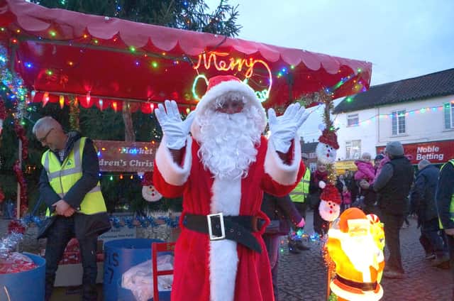 Christmas Eve visit from Father Christmas to Market Rasen