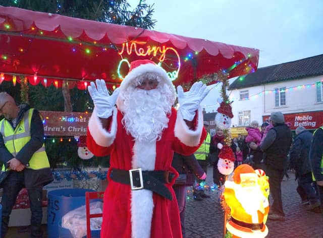 Christmas Eve visit from Father Christmas to Market Rasen