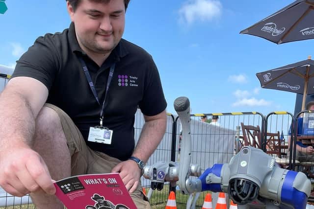 The robot dogs were an attraction at the Lincolnshire Show 2025
