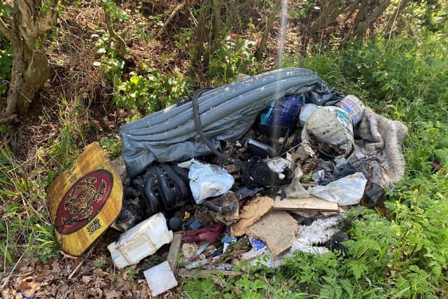 The rubbish was dumped illegally