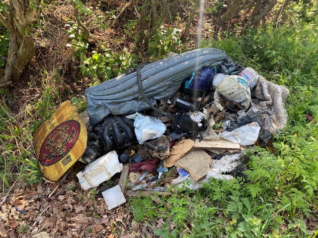 The rubbish was dumped illegally
