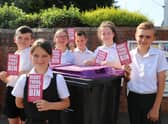 Pupils at Theddlethorpe Academy want to help you put the right thing in the right bin.