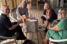 Kimberley Walsh and family at Bainland Lodge Retreats. Image Credits: Instagram (@kimberleywalshofficial)