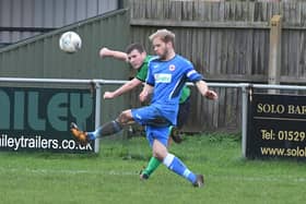 Lincs League action between Sleaford and Immingham.