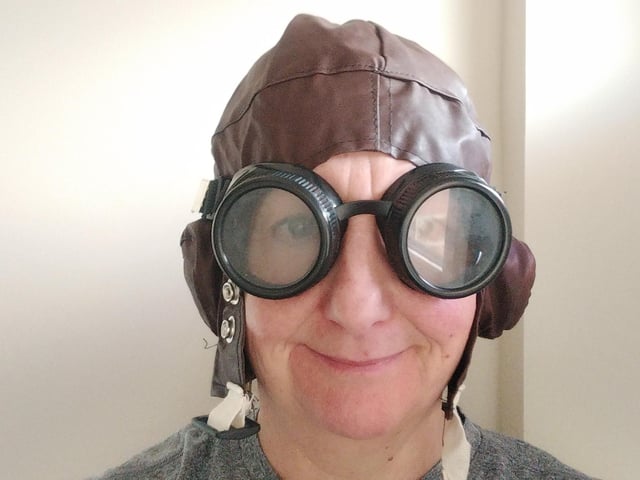 Debbie Chessum’s 40 hat challenge for Brain Tumour Awareness Month.