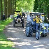 Wolds Tractor Run from Caudwell's Yard, Ludborough