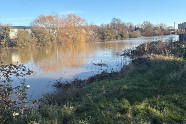 Another angle on the South Forty Foot Drain, in Boston, in January. Picture: Boston Borough Council