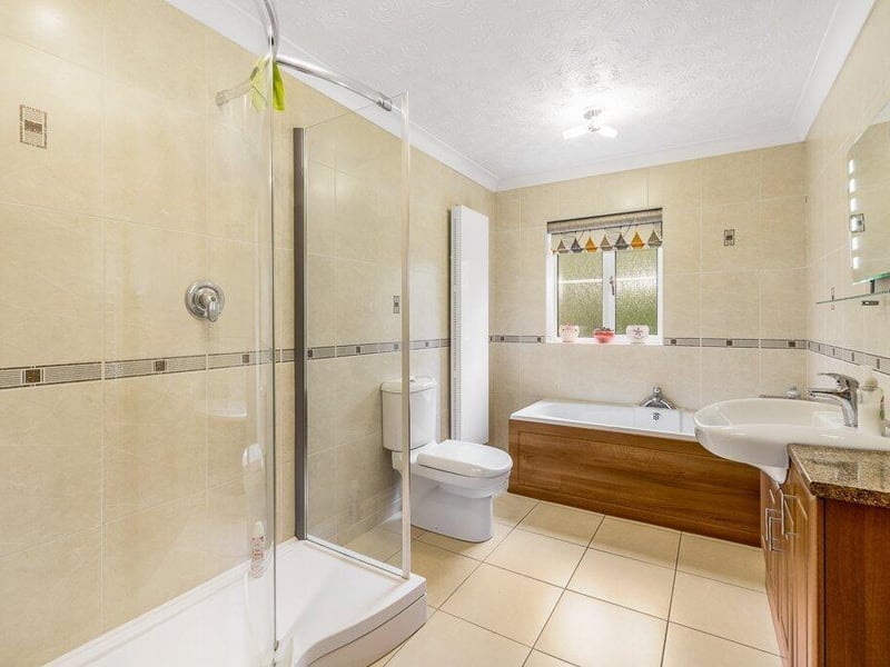 The bathroom.
