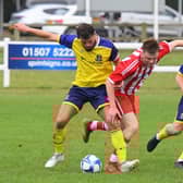 Action from Saturday's defeat to Horncastle. Photo: Rob Savage.