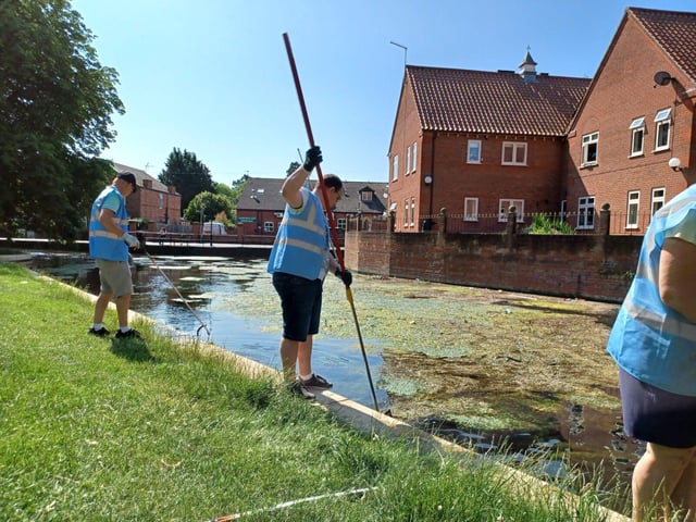 River Slea Clean Up Group on Eastgate Green