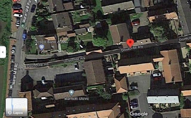 Dovecote Alley. Photo: Google Maps