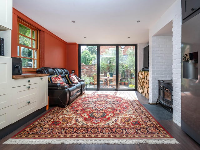 The living room.
