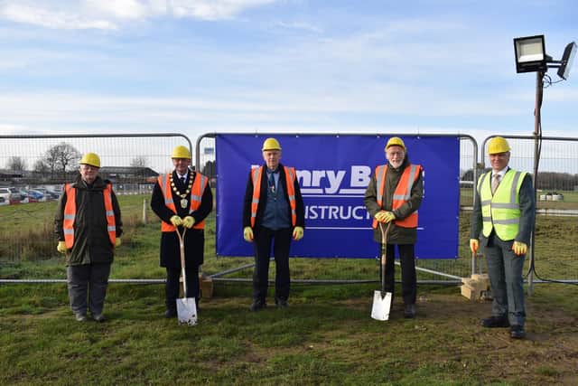 From left, councillors Paul Howitt-Cowan, Steve England, Jeff Summers, Owen Bierley and chief executive Ian Knowles.