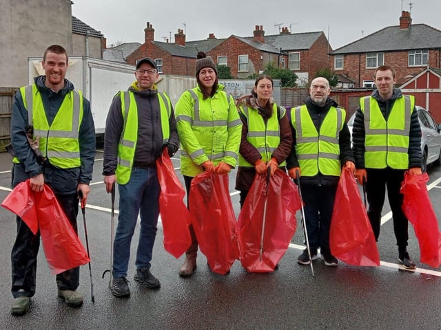 Smiles from volunteers in the Big Borough Clean Up.