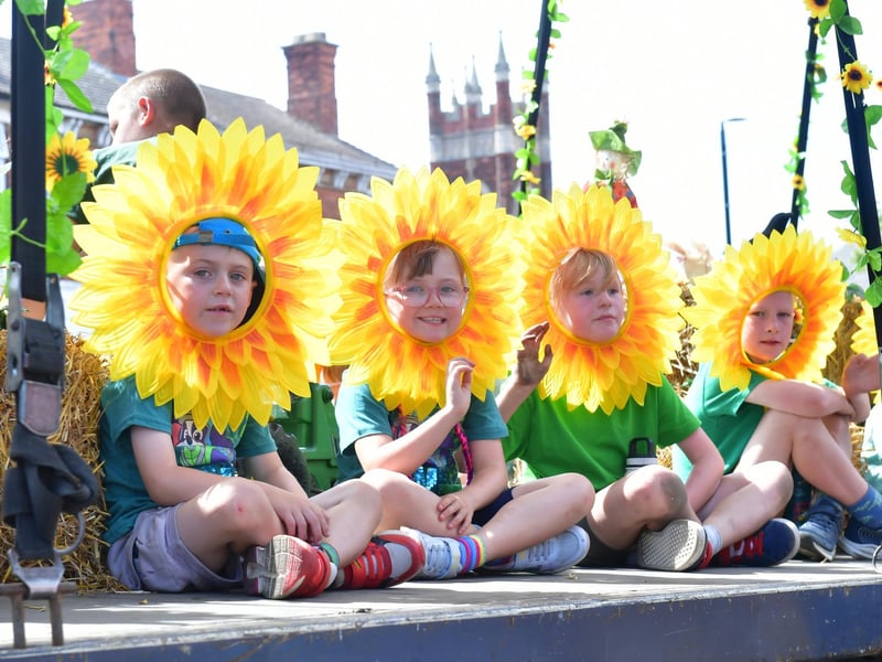 The colourful parade in action on Sunday, August 9.
