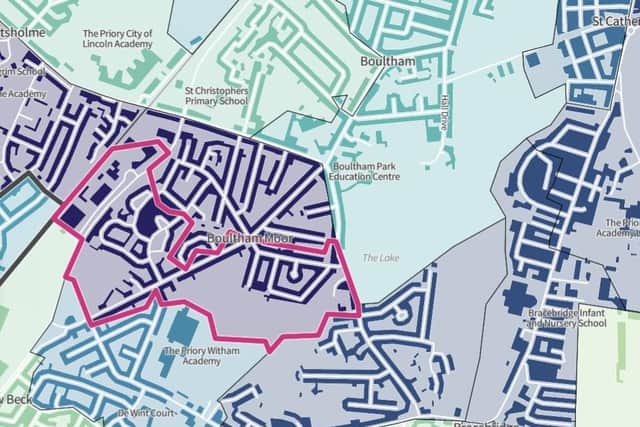The most deprived part of Lincoln. Graphic GOV.UK