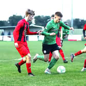 Action from Sleaford's win at Rothwell on Saturday. Photo: Steve W Davies Photography.