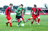 Action from Sleaford's win at Rothwell on Saturday. Photo: Steve W Davies Photography.