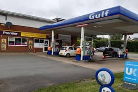 Boston Road Service Station.